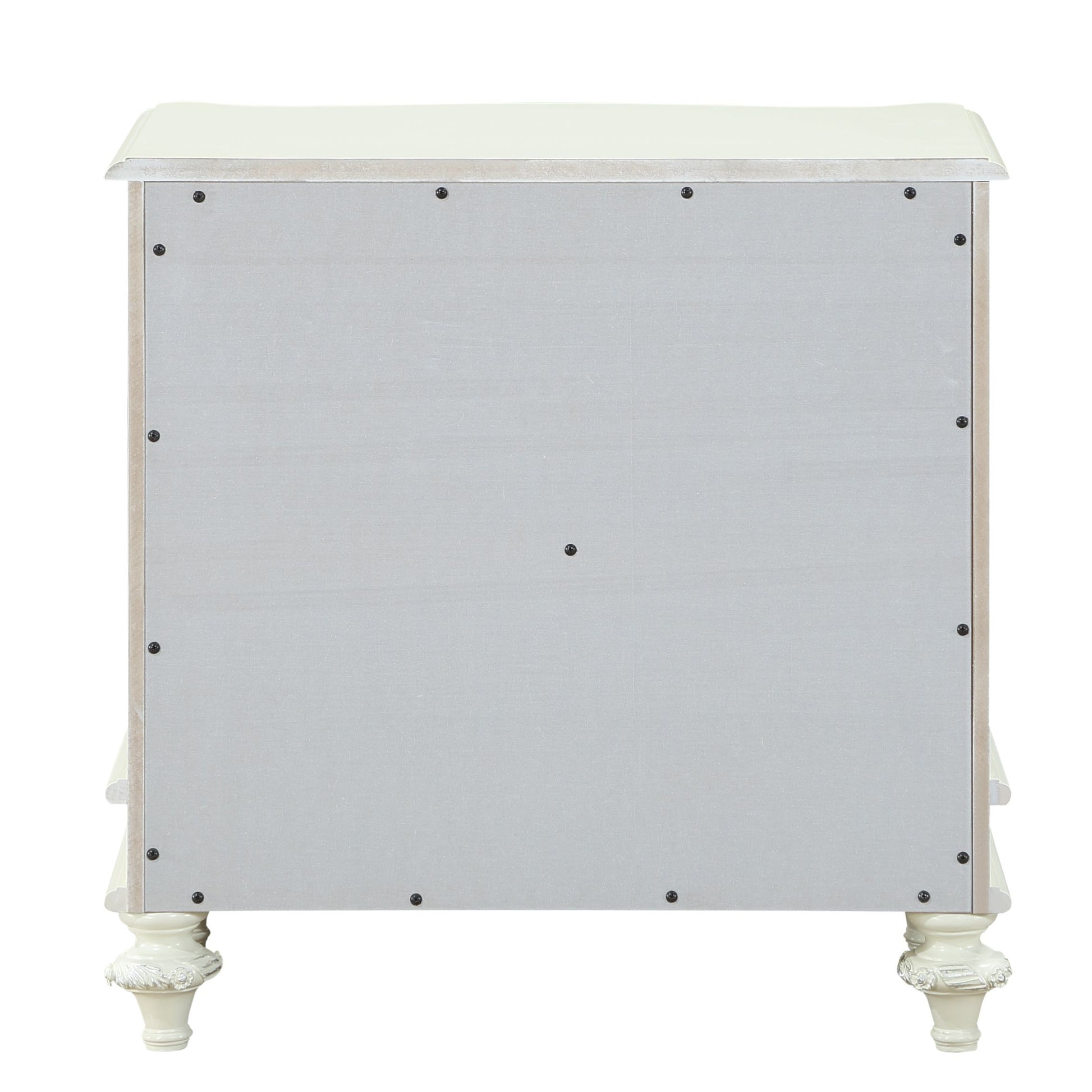 Ivory 2 Drawer Nightstand Ivory 2 Drawers Bedroom Rectangle Drawers Wood