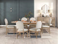 Natural Finish Dining Side Chairs Set Of 2, Beige Fabric Upholstered Seat Back Classic Luxury Dining Room Furniture Beige Dining Room Classic Set Of 2 Wood