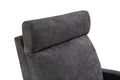 Swivel Upholstered Manual Recliner Chair Theater Recliner Sofa 360 Degree Nursery Glider Rocker For Living Room, Dark Coffee Dark Gray Primary Living Space American Design,American Traditional,Modern Fiber Foam Pads Chenille