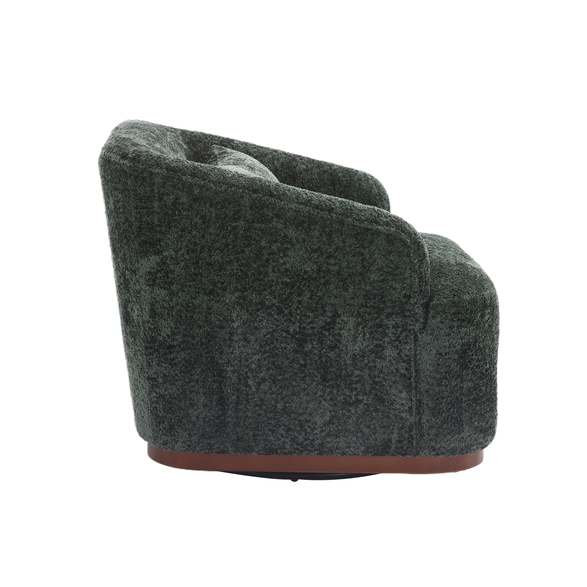 Coolmore Swivel Barrel Chair, Comfy Round Accent Sofa Chair For Living Room, 360 Degree Swivel Barrel Club Chair, Leisure Arm Chair For Nursery, Hotel, Bedroom, Office, Lounge Emerald Boucle Emerald Primary Living Space Foam Boucle