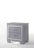 Lillian Nightstand Gray Gray Wood