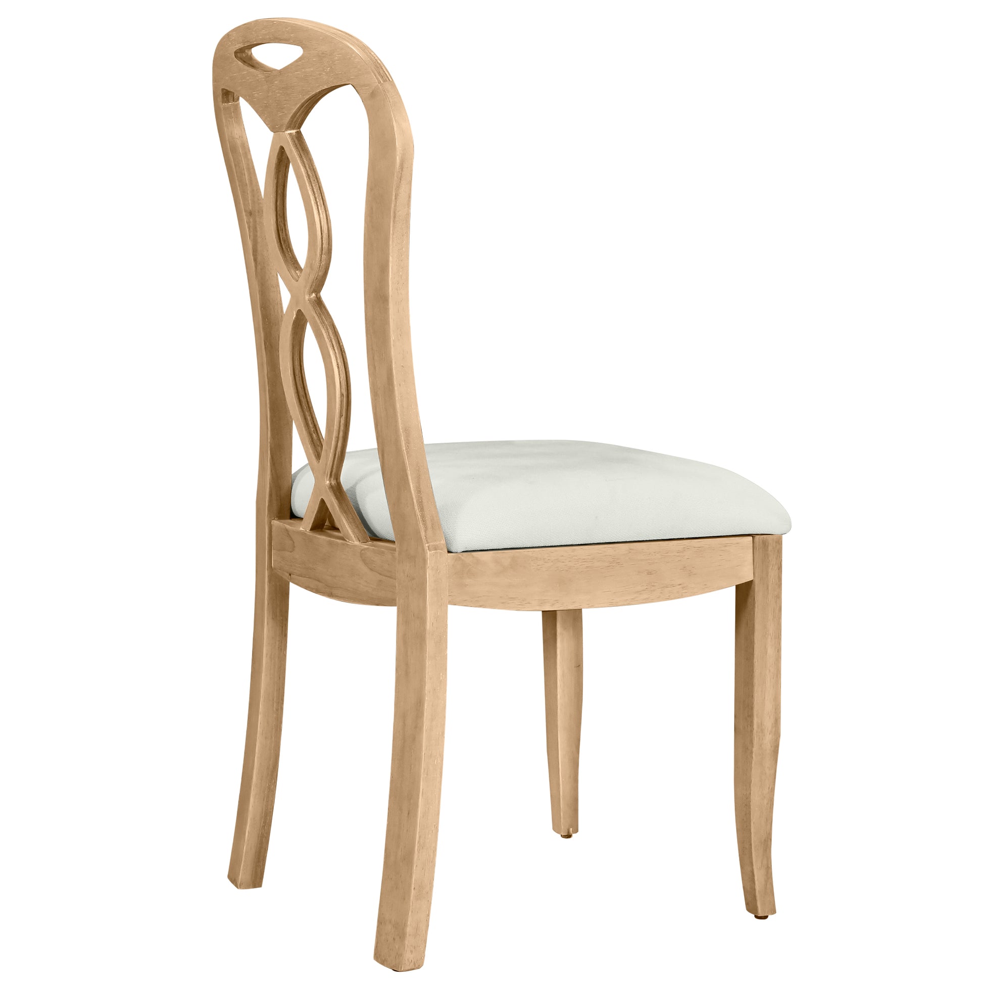 Retro 6 Piece Trestle Dining Table Set With Upholstered Dining Chairs And Dining Bench, Smooth Dining Backs For Dining Room, Living Room, Kitchen, Natural Upholstered Chair Wood Natural Beige Seats 6 Wood Dining Room Solid Wood Rubberwood Trestle