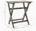 Positano 25 Inch Foldable Bistro Table Natural Acacia Wood