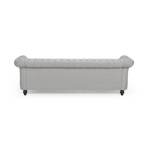 Sofa 3 Seater Grey Fabric 3 Seat