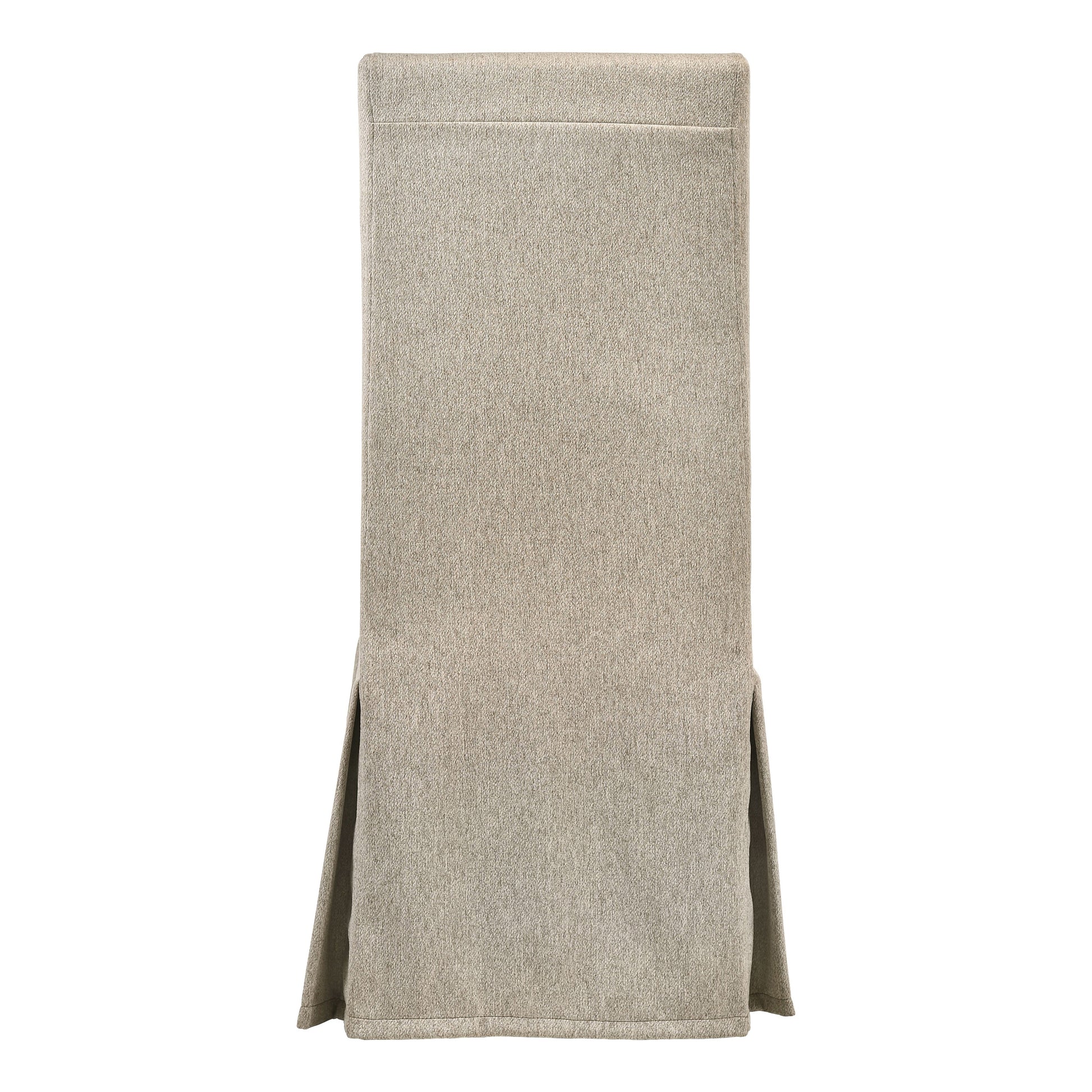 Tan Tight Back Side Chairs With Skirt Set Of 2 Tan Dining Room Contemporary Rubberwood Set Of 2 Wood Fabric