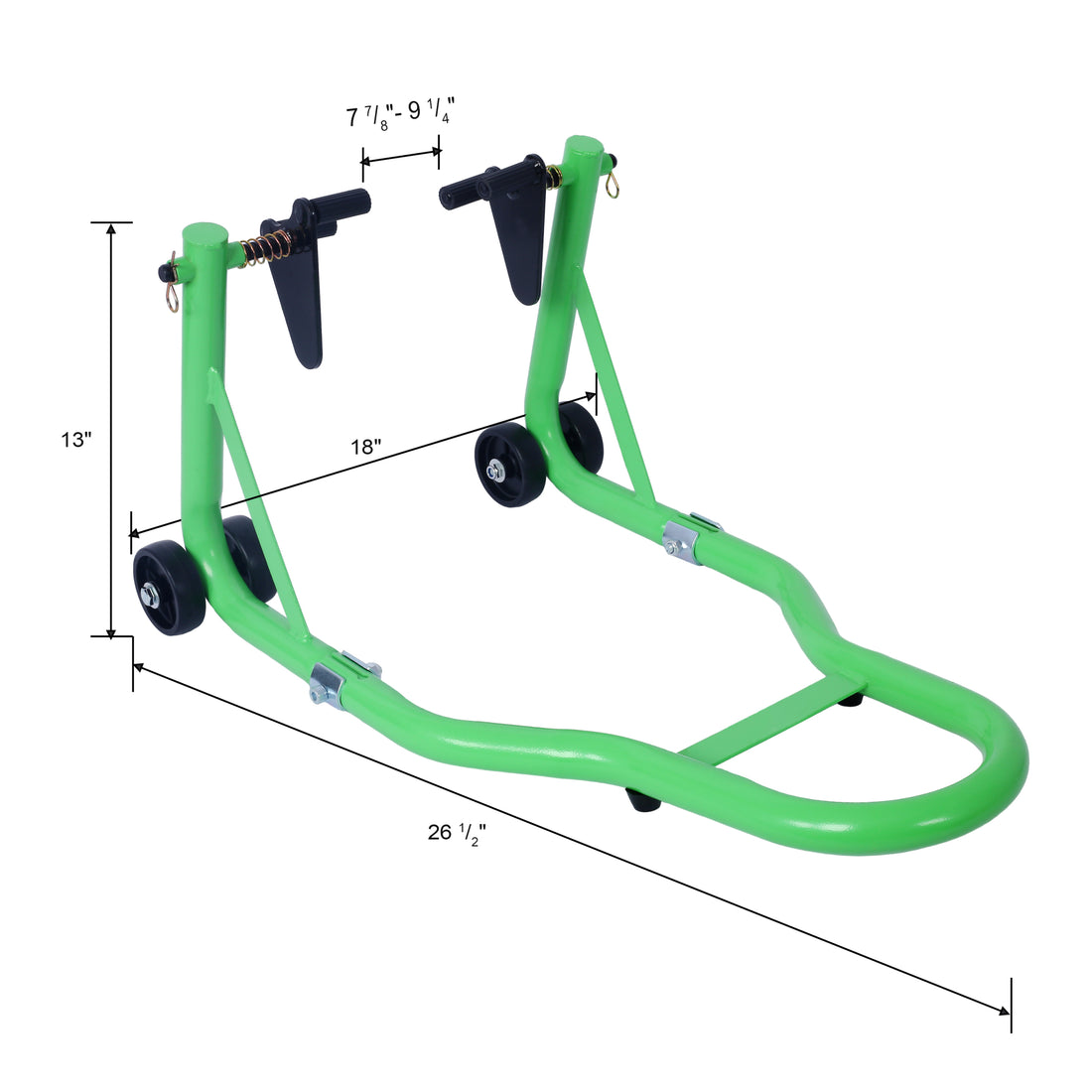 Motorcycle Stand 1000Lb Sport Bike Front And Rear Wheel Lift Swingarm Paddock Stands Black U Green Green Steel
