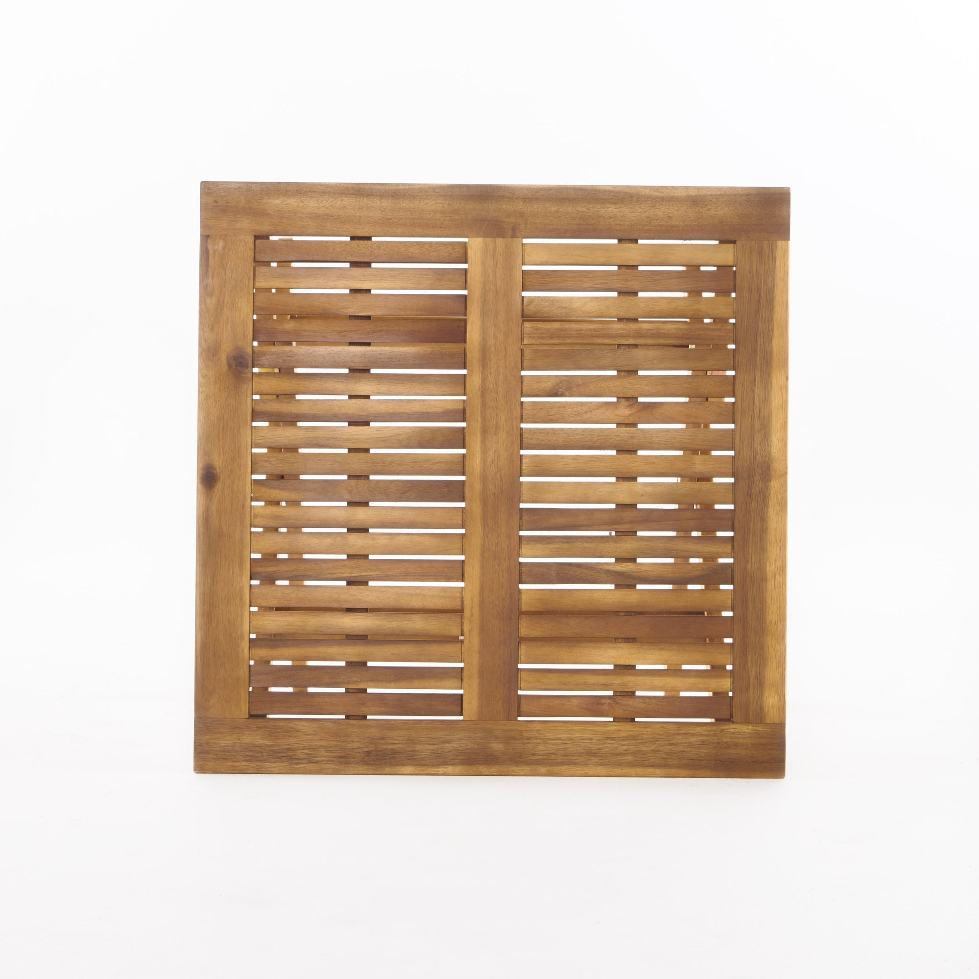 Positano 25 Inch Foldable Bistro Table Natural Acacia Wood