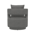 Supe Gray Swivel Chair Gray Foam Engineered Wood