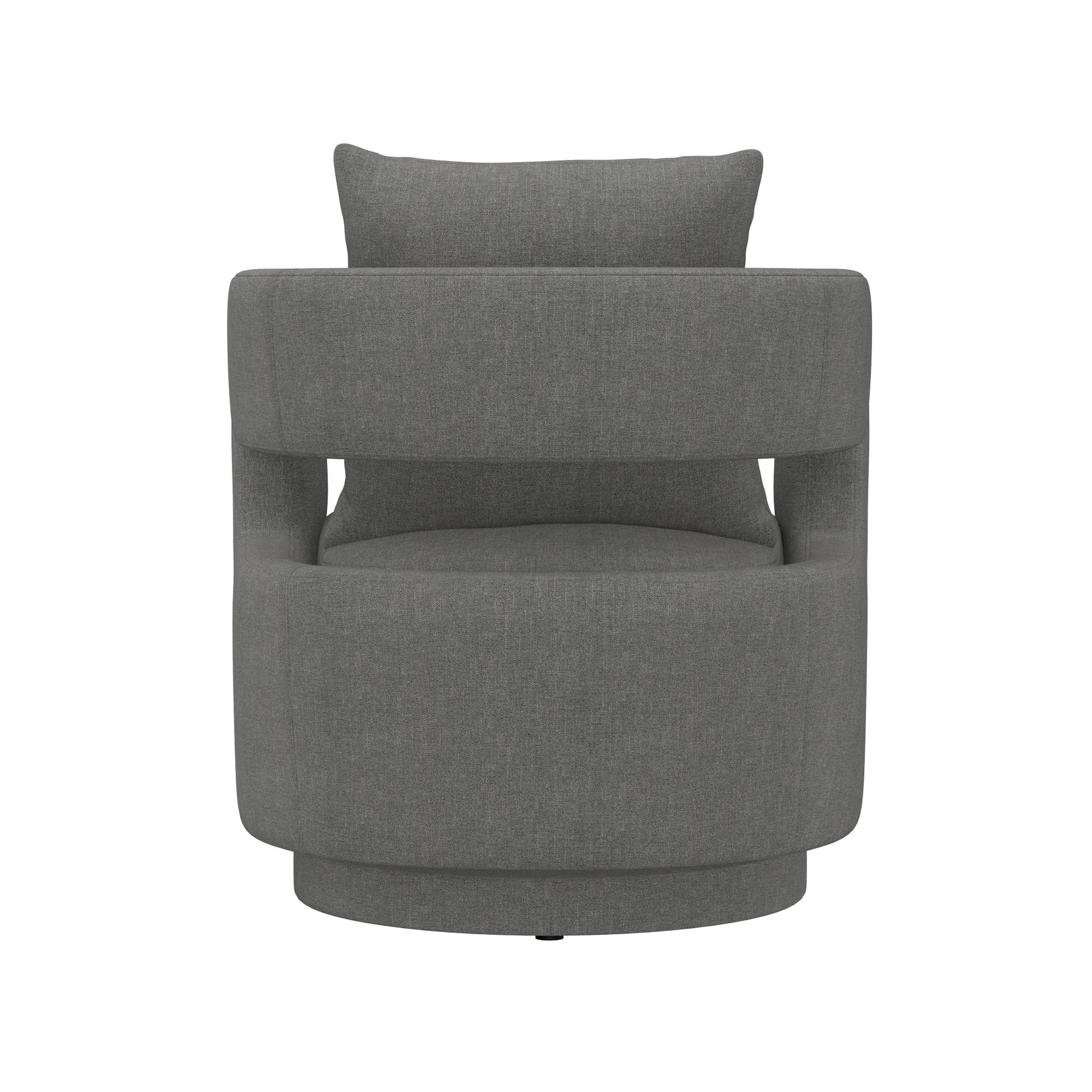 Supe Gray Swivel Chair Gray Foam Engineered Wood