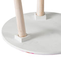 S 2 Side Tables Pink White Mdf