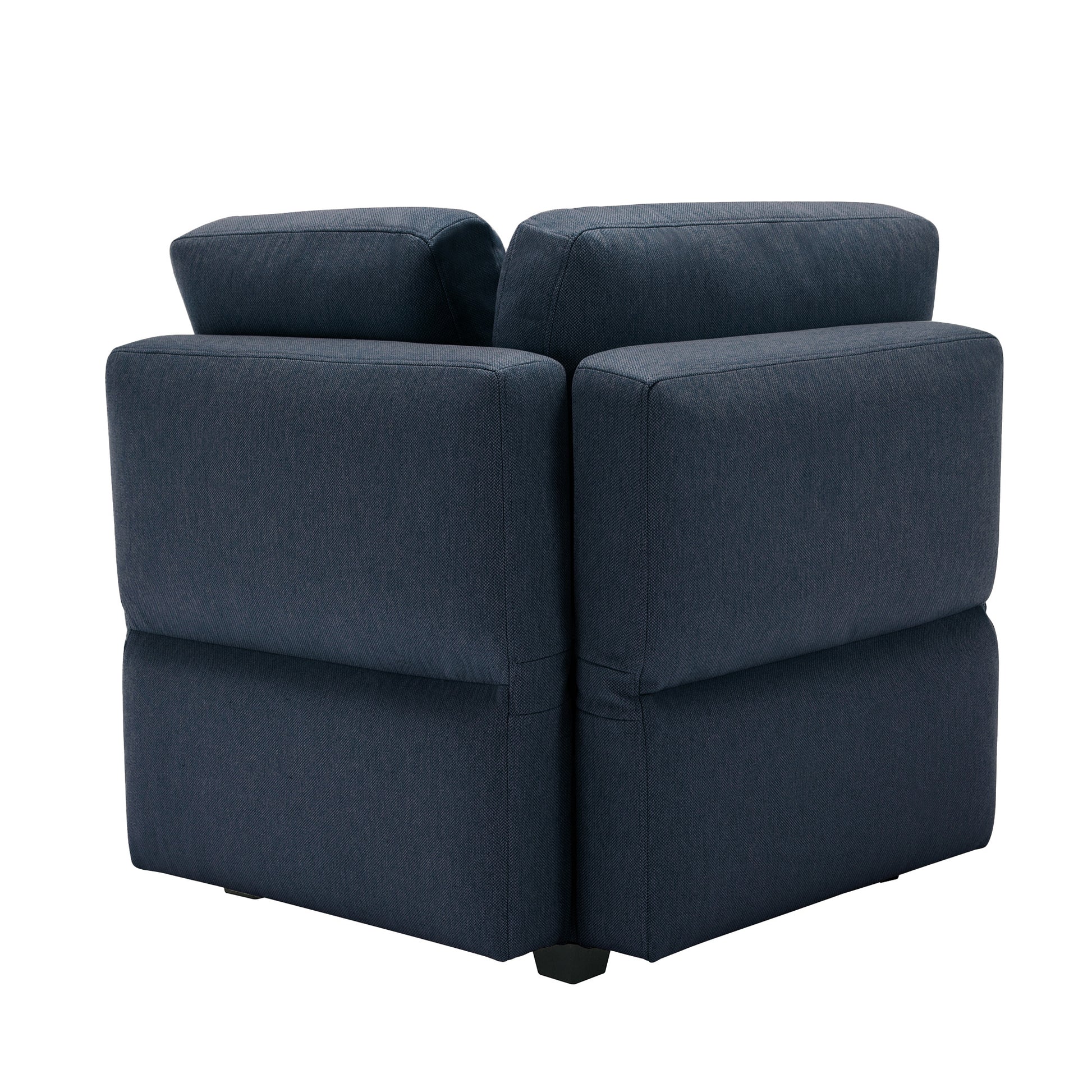 Palmilla Corner Sofa Blue Blue Polyester 1 Seat