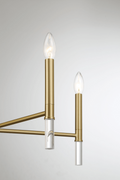 Courtyard Five Light Golden Brass Candle Light Chandelier 24