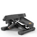 Home Office Exercise 330Lbs Capacity Mini Stepper With Resistance Bands And Lcd Monitor Black Steel