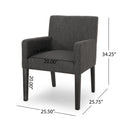 Arm Chair Charcoal Fabric