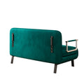 Velvet Antique Green 55 Convertible Chair Bed, Tri Fold Sofa Bed With Adjustable Backrest & Pillow, Leisure Chaise Lounge Couch With Sturdy Steel Frame For Home & Office, Comfortable Sleeper Chair Antique Green Velvet Metal Primary Living Space Medium