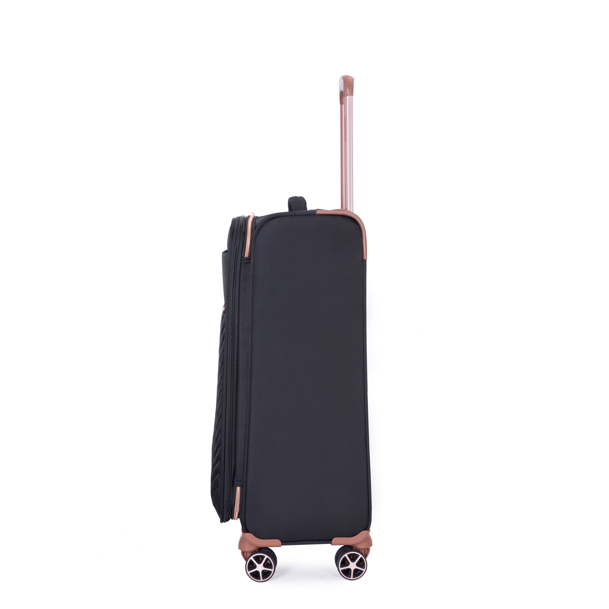 4 Piece Set 16 20 24 28 ,Softshell Suitcase Spinner Wheels Terylene Luggage Sets Carry On Suitcase Luggage Lightweight Durable Suitcase Black Black Polyester