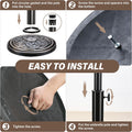 24.2 Lbs Heavy Duty Umbrella Base 17.72