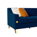 Fx P85 3S Bu 3 Seats Sofa Blue Velvet 3 Seat