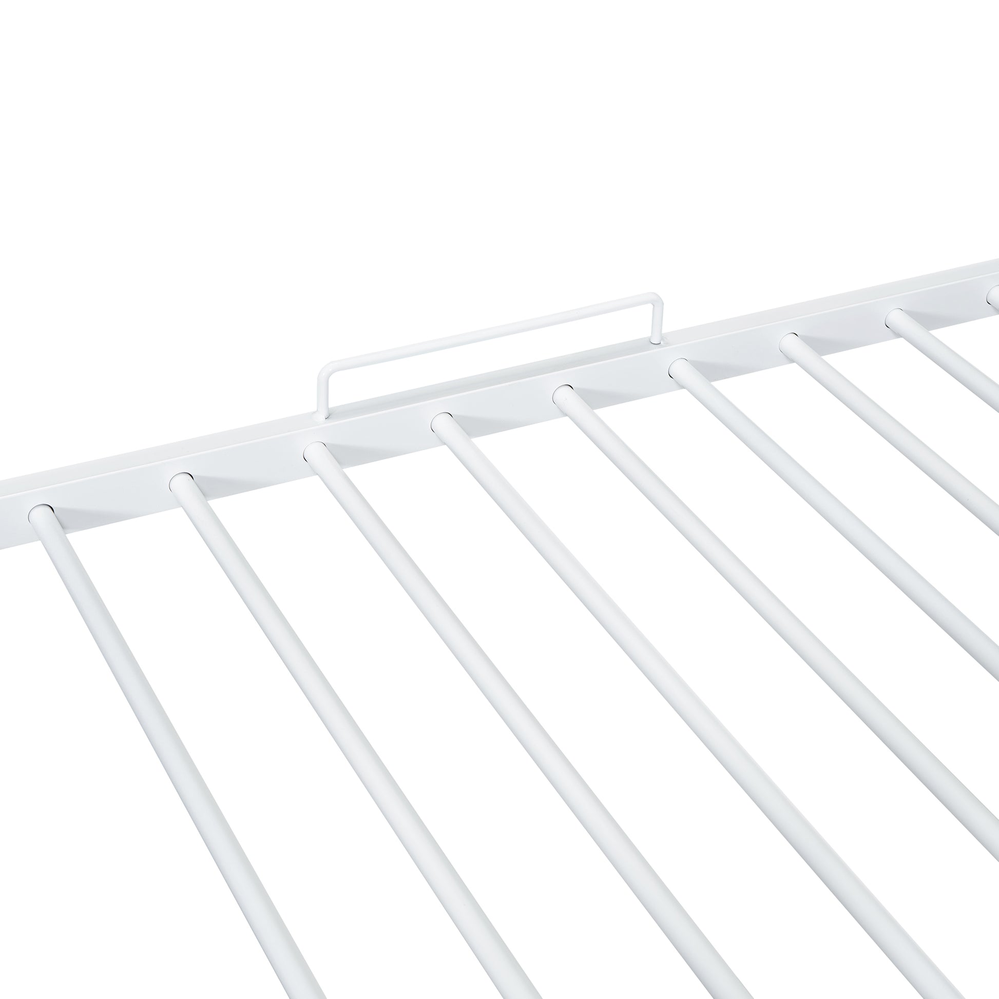 Metal House Bunk Bed, Twin Over Full, White Full White Metal