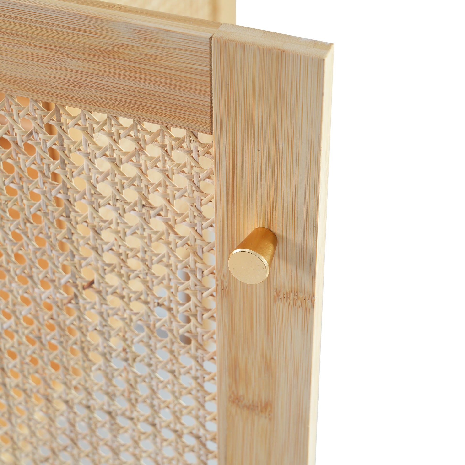 30 Inch Bathroom Vanity Crafted From Natural Materials, Featuring Handmade Rattan Doors And Soft Closing Mechanisms Wood Wood Rattan