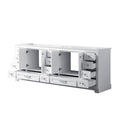 White Double Bath Vanity 84 In. W X 22 In. D White Plywood Wood