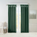 Twist Tab Lined Window Curtain Panel Green 50X95