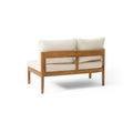 Brooklyn Sofa Set Teak Beige Beige Acacia Wood