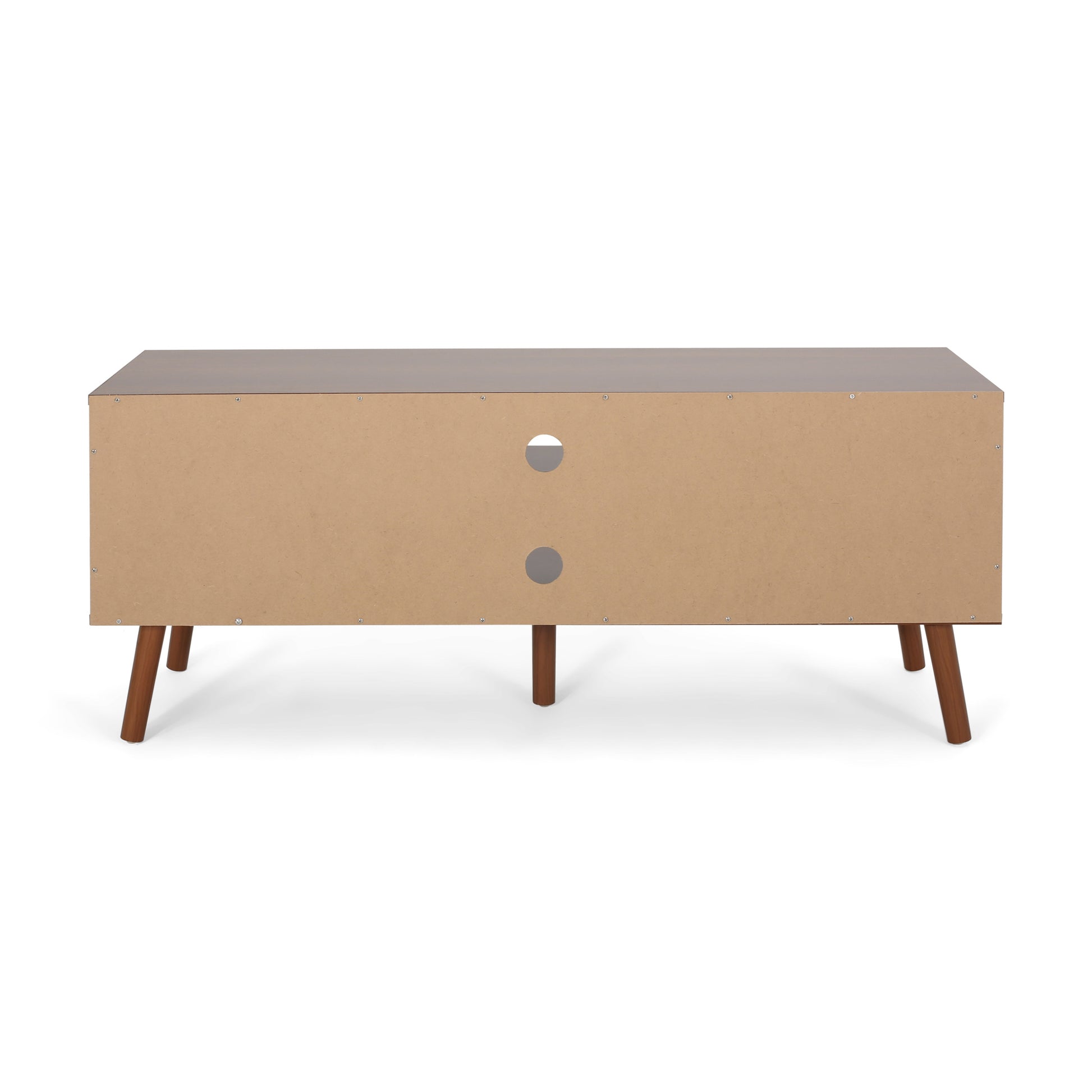 Tv Stand White Walnut 40 49 Inches Wood