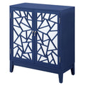 Breckenridge Blue 2 Door Console Table Blue Primary Living Space Rectangular Wood Glass