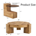 The Detachable Double Decker Coffee Table, The Stylish Design Is More Precious, And The Detachable Design Can Make The Use Of Space More Flexible And Suitable For Various Scenes. Wood Mdf