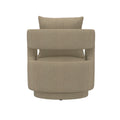 Supe Tan Swivel Chair Tan Foam Engineered Wood