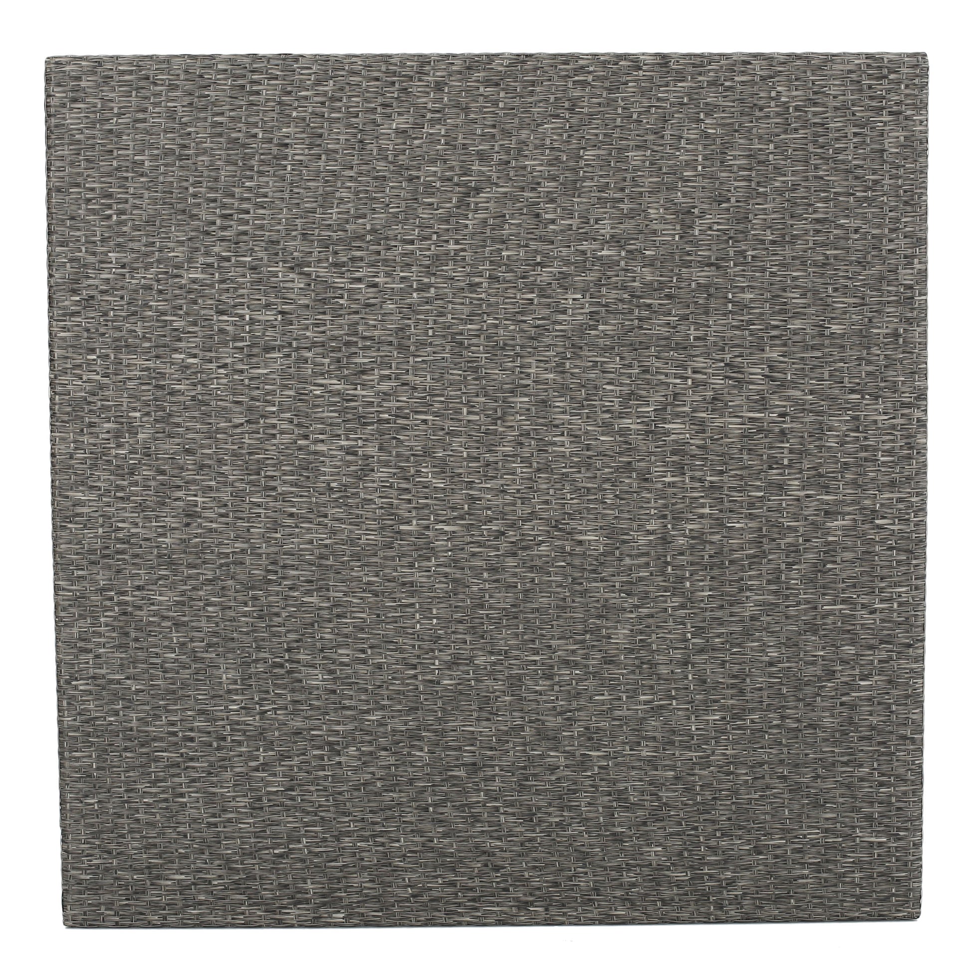 Puerta 48In Square Dining Table Black Rattan