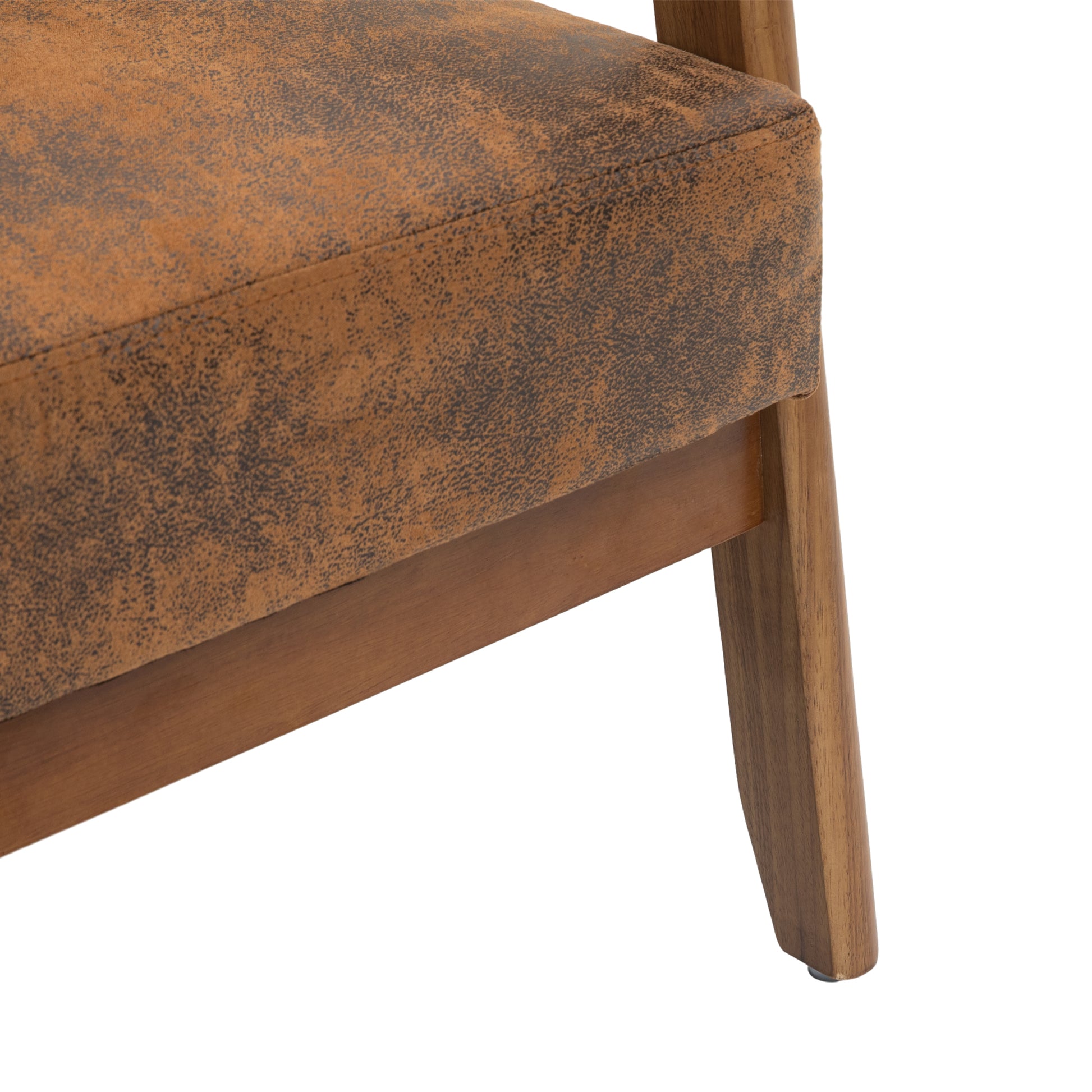 Coolmore Mid Century Modern Solid Loveseat Sofa Upholstered Microsuede Fabric Loveseat, 2 Seat Upholstered Loveseat Sofa Modern Couch Coffee Microsuede 2 Seat