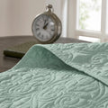 Reversible Quilt Set Seafoam Full Queen Seafoam Cotton