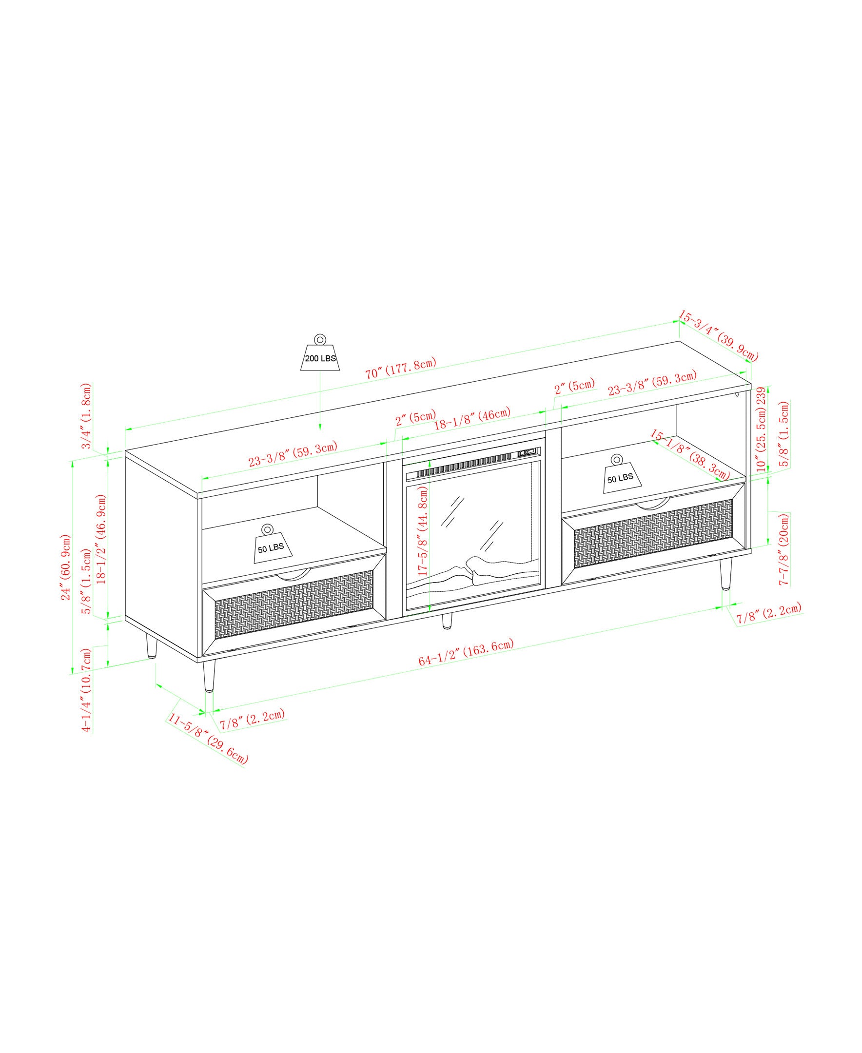 Coastal Rattan Door Tv Stand For Tvs Up To 10015 Coastal Oak Light Brown Mdf Mdf