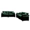 Modern Living Room Sofa Two Piece Set, Suitable For Living Room And Bedroom Sofa Set, Consists Of Two Pieces Of 2 Seater Sofa,Green Corduroy Green Corduroy 4 Seat