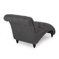 Chaise Lounge Charcoal Fabric 1 Seat