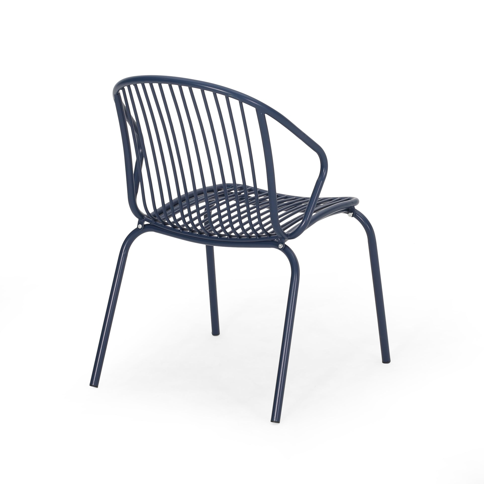 Boston Chair Navy Blue Iron