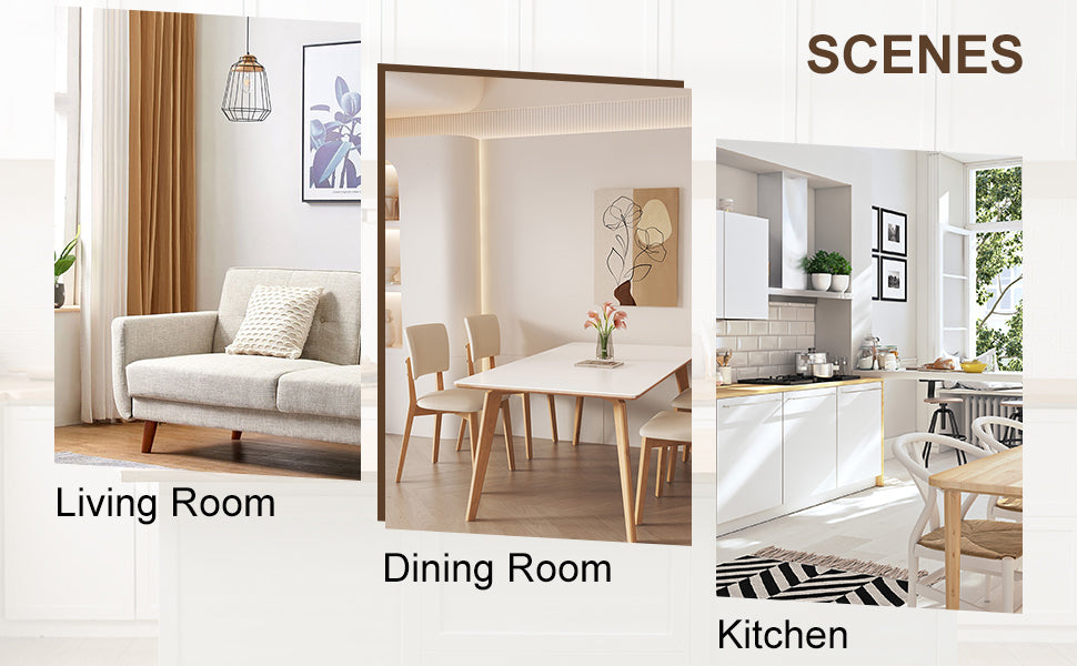 Table And Chair Set, Ancient Style Solid Wood Dining Table, Imitation Rattan Table Legs, Beautiful Simple Solid Wood Dining Chair, Perfect For Dinner, Meetings, Home And Office Decoration Wood Rubber Wood