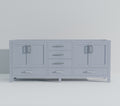 Dark Grey Double Bath Vanity 84 In. W X 22 In. D Dark Grey Plywood Wood