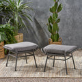 Montana Ottoman Gray Iron Plastic