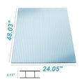 14 Pieces Set 2' W X 4' L Polycarbonate Panel,Twin Wall Polycarbonate Sheets Waterproof Uv Protected Reinforced Clear Sheets For Greenhouse, Outdoor, Plant Stand Roof White Pc