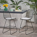 Niez Counter Stool Black Ivory Iron