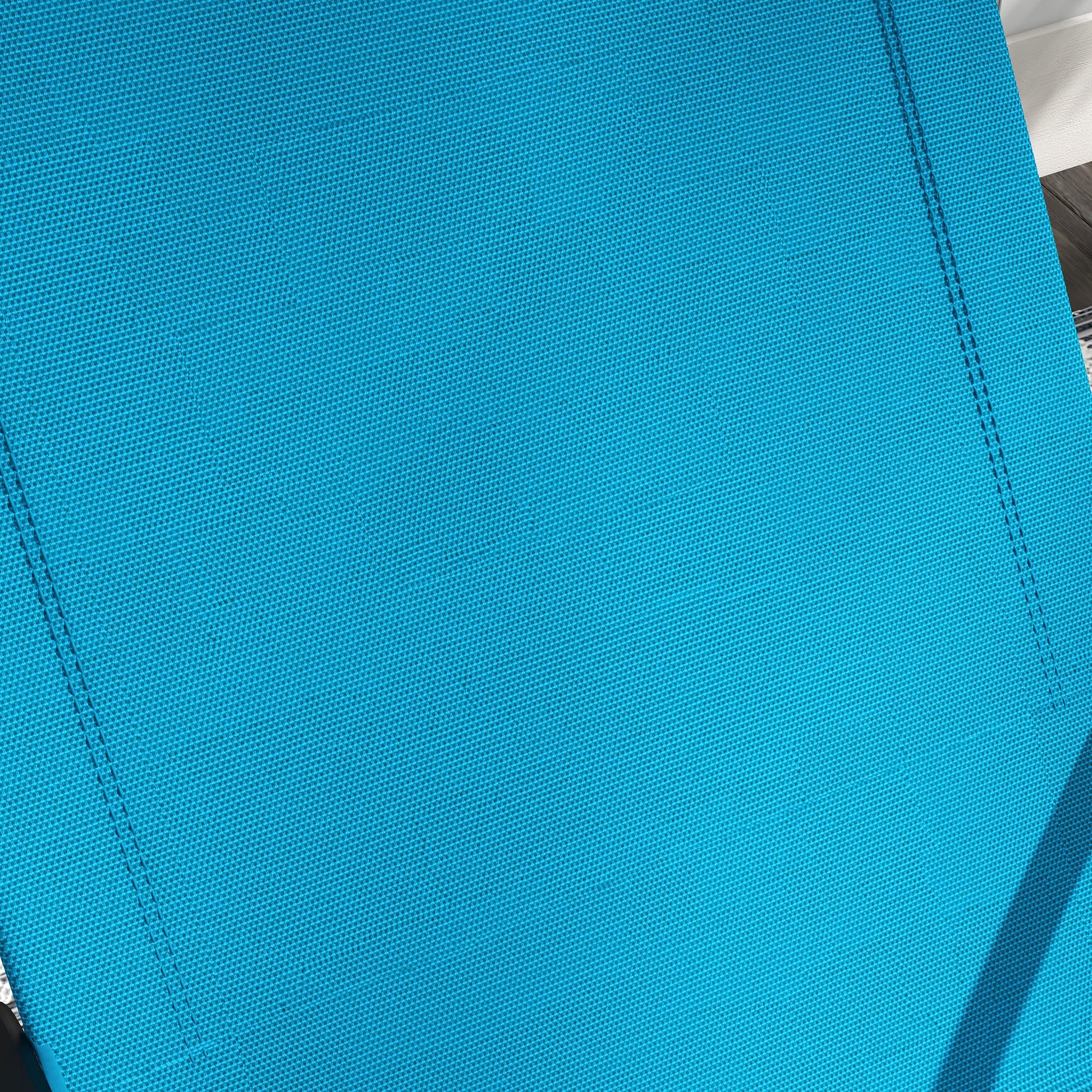 Outsunny Garden Rocking Chair, Outdoor Indoor Sling Fabric Rocker For Patio, Balcony, Porch, Light Blue Light Blue Steel