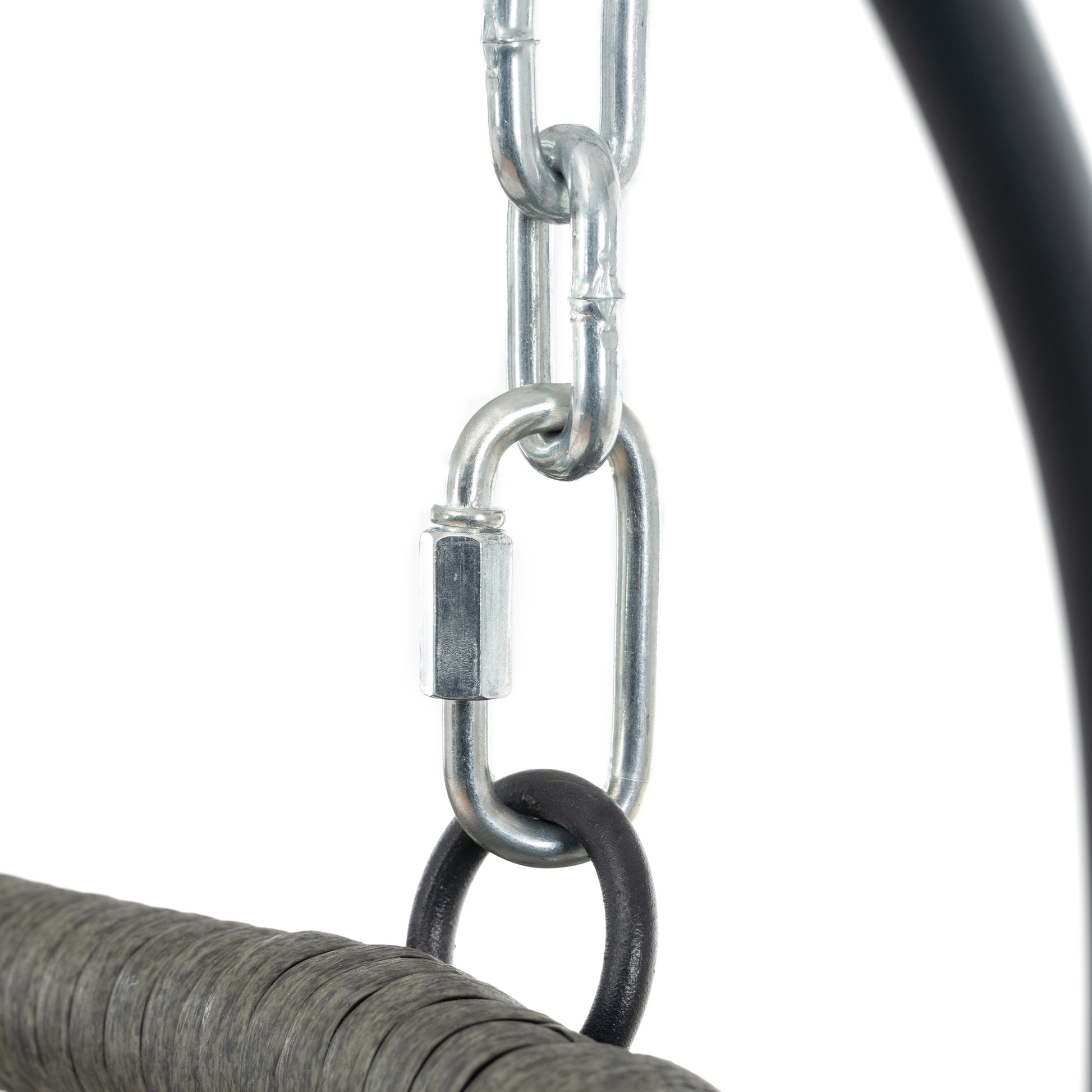 2 Persons Egg Chair With Stand Indoor Outdoor Swing Chair Patio Wicker Hanging Egg Chair Hanging Basket Chair With Stand For Bedroom Living Room Balcony Gray Steel