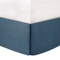 7 Piece Cotton Sateen Comforter Set Blue Queen Queen Blue Polyester