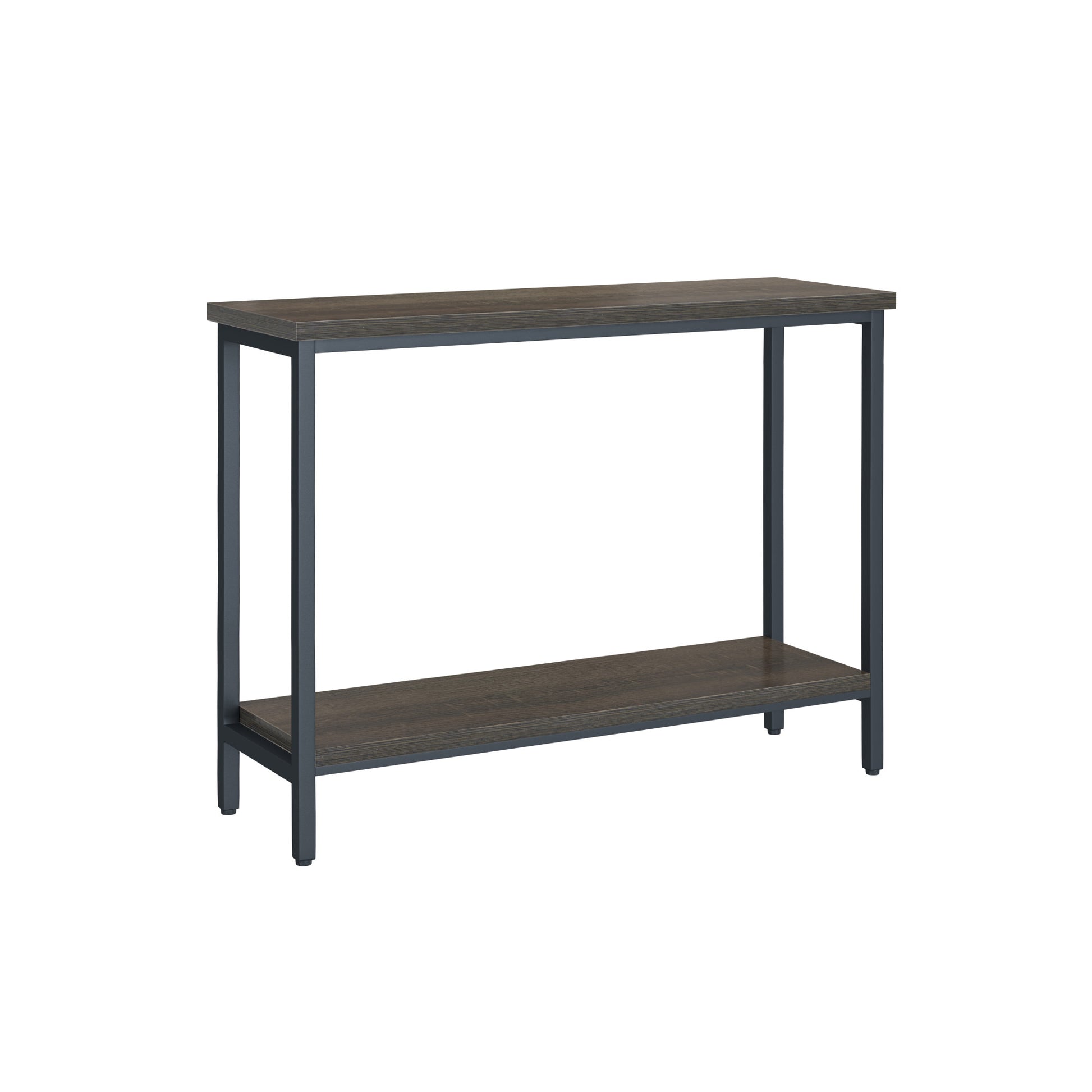 Harpe Brown Sofa Table Brown Solid Wood