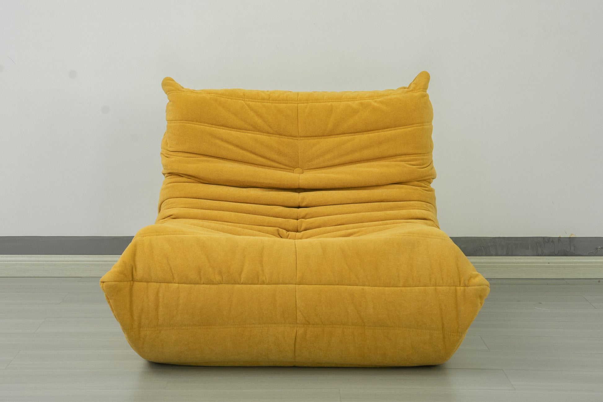 Floor Sofa Bean Bag Chair For Adults Fireside Bean Bag Lounger Memory Foam Chair For Home, Office, Apartment Or Gaming Venue Yellow Polyester Primary Living Space Firm Art Deco Armless Foam Polyester Blend