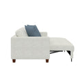 Biana White Pop Up Sleeper Sofa White Foam Engineered Wood 3 Seat