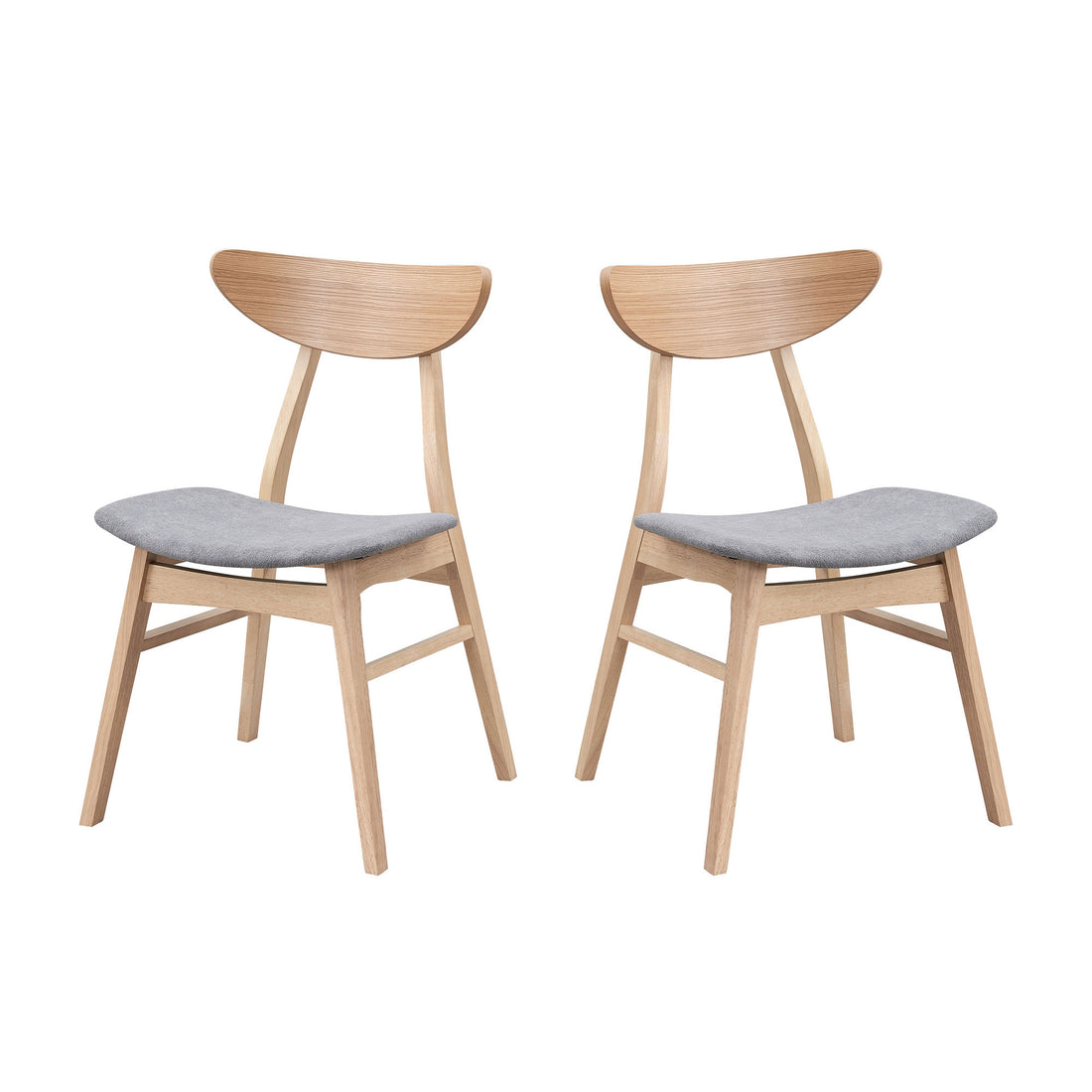 Wooden Dining Chairs Set Of 2, Modern Soft Upholstered Kitchen Side Chairs,Wooden Frame Kitchen Chairs For Dining Room,Living Room,Restaurant,Oak Oak Wood